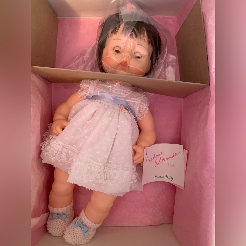 Vintage #3640 Madame Alexander 14” Sweet Baby Brown Hair & Eyes NRFB